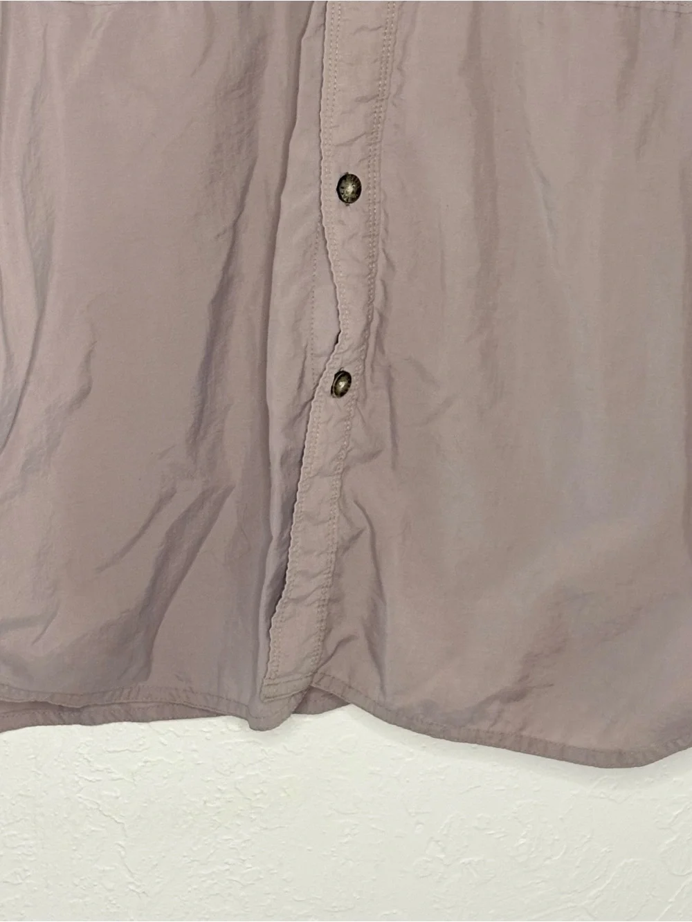 The North Face Men’s Large L/S Hiking Roll Sleeve Camp Outdoor Shirt Gray Button